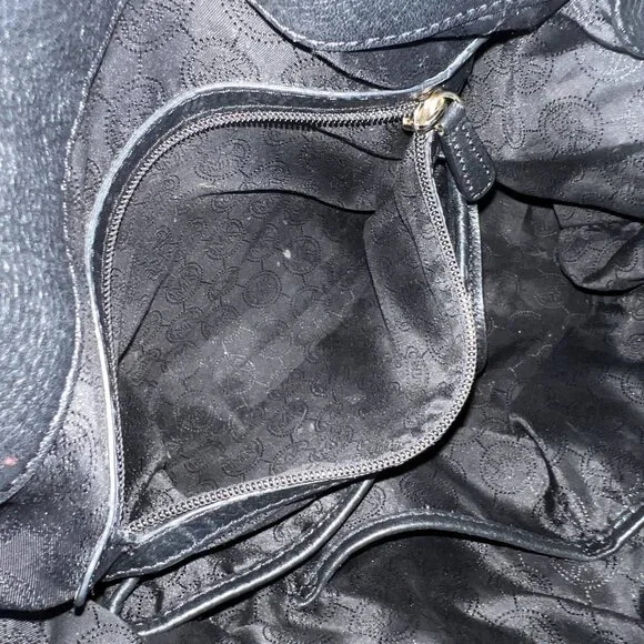 Michael Kors Black Leather Studded Shoulder Bag With Chain Detailing & Gold-Tone - Picture 4 of 7